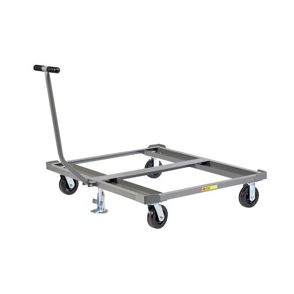 Pallet Dolly, T-Handle, 3600 lbs., 40" x 48" Deck, Floor Lock